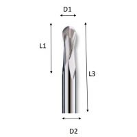 DBC-tyypin alumiiniterä 2-leikkuinen
